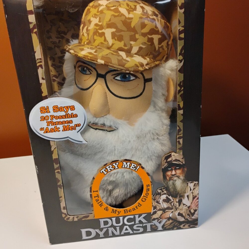Duck Dynasty “Si Says” Talking Plush | Si Robertson | Interactive | In Box